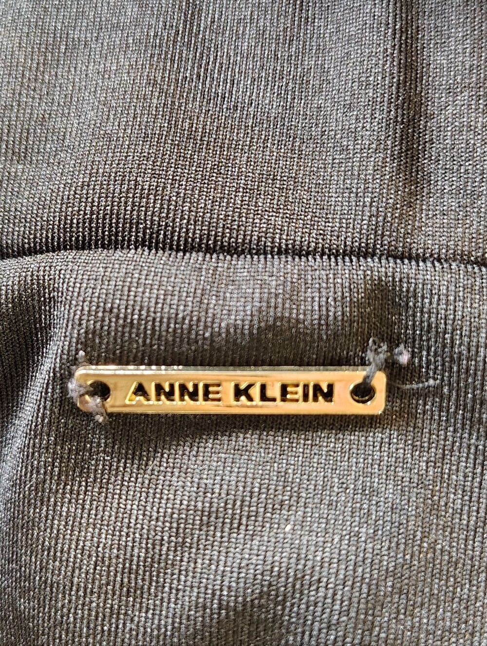 Anne Klein Stretch Black Wide-leg Pants Size Large - Picture 7 of 9